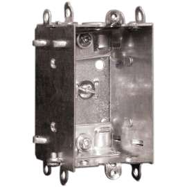 HUBBELL 1102LHUBAR Device Box, 1 -Gang, Metal