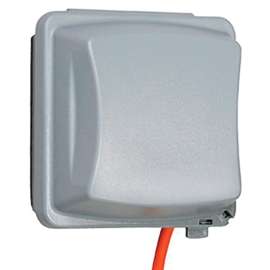 TAYMAC MM2410GCN Weatherproof In-Use Box Cover, 2-3/4 in L, 5-7/16 in W, Polycarbonate, Gray