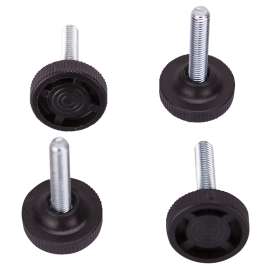 ProSource FE-S505-PS Furniture Glide, PE/Steel, Black, Black, 1-1/4 x 1-1/4 x 2-1/8 in Dimensions