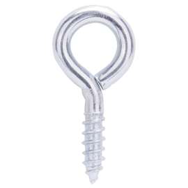 ProSource LR220 Screw Eye, 4 mm Dia Wire, 5 mm Thread, 3/4 in L Thread, 1-9/16 in OAL, 73 lb Working Load, Steel, Zinc