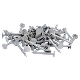 ProFIT 0132079 Hand Drive Roofing Nail, 1-1/4 in L, Flat Head, 11 ga Gauge, Steel