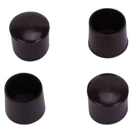 ProSource FE-50602-PS Furniture Leg Tip, Round, Plastic, Black, 5/8 in Dia, 5/8 in H
