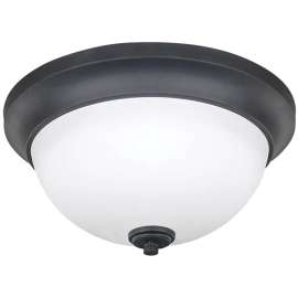 Canarm New Yorker Series IFM256A13ORB Flush Mount Ceiling Fixture, 120 V, 120 W, 2-Lamp, Type A Lamp, Steel Fixture