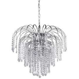 CANARM Olivia Series ICH135B04CH Chandelier, 120 V, 60 W, 4-Lamp, Incandescent Lamp, 800 Lumens Lumens, Steel Fixture
