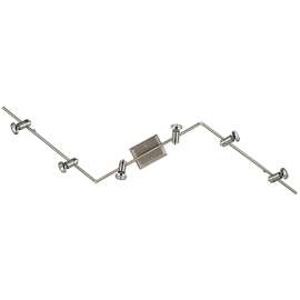 Canarm Shay Series IT391A06BCH10 Track Light Fixture, 6-Lamp, Steel Track, Steel Head, Adjustable Arm