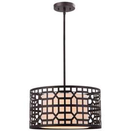 CANARM Kuan Series IPL179B01ORB Pendant Light Fixture, 1-Lamp, Incandescent Lamp, Steel Fixture