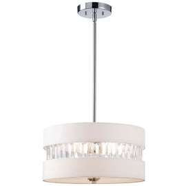 Canarm Ballard Series ICH426A03CH16 Chandelier, 120 V, 100 W, 3-Lamp, Incandescent Lamp, 1600 Lumens, Steel Fixture