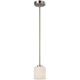 CANARM Leigha Series IPL423A01BN Pendant Light Fixture, 1-Lamp, Incandescent Lamp, Steel Fixture