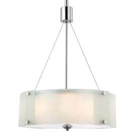 Canarm Ryker Series ICH432A03CH19 Chandelier, 100 W, 3-Lamp, Incandescent Lamp, Steel Fixture