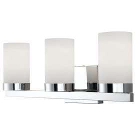 CANARM IVL429A03CH Vanity Light, 100 W, 3-Lamp, A Lamp, Steel Fixture, Chrome Fixture