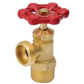 aqua-dynamic 1102-003 Boiler Drain Valve, 1/2 in Connection, Male, 125 psi Pressure, Brass/Copper Body