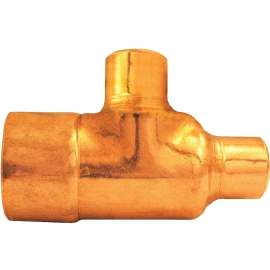 aqua-dynamic 9006-433 Reducing Tee, 3/4 x 1/2 in, Compression, Copper