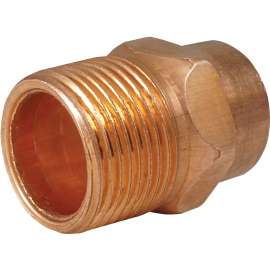 aqua-dynamic 9001-005 Pipe Adapter, 1 in, Sweat x Male, Copper