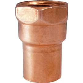 aqua-dynamic 9002-005 Pipe Adapter, 1 in, Compression x Female, Copper