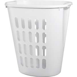 Sterilite 12568006 Open Laundry Hamper, 2.3 bu Capacity, White, 14-3/8 in W, 21-7/8 in H, 21 in D