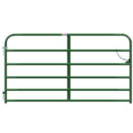 Behlen Country 40130082 Utility Gate, 96 in W Gate, 50 in H Gate, 20 ga Frame Tube/Channel, Green