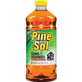 Pine-Sol 40236 Cleaner, 60 oz Bottle, Liquid, Pine, Clear Amber
