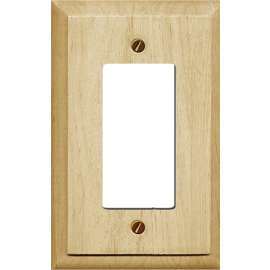ATRON 4-411R Wallplate, 5-1/2 in L, 3-1/2 in W, 1 -Gang, Wood