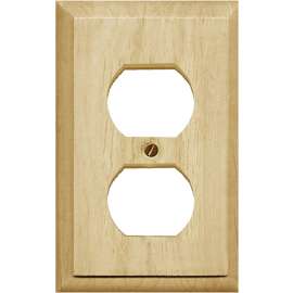 ATRON Traditional 4-411D Wallplate, 1 -Gang, Wood