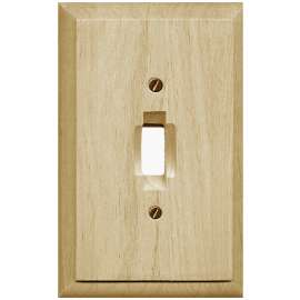 ATRON Traditional 4-411T Wallplate, 4-3/4 in L, 3 in W, 1 -Gang, Wood
