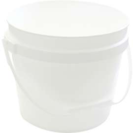BENNETT PAIL11L Paint Pail, 11 L Capacity, Plastic, White