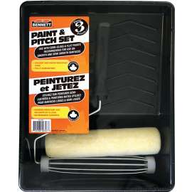 BENNETT EC-240P Paint and Pitch Set, Semi-Smooth, Smooth Surface, Plastic, 3-Piece