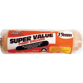 BENNETT SV-34 Paint Roller Cover, 19 mm Thick Nap, 240 mm L, Fabric Cover