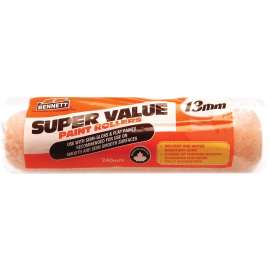BENNETT SV-12 Roller Refill, 13 mm Thick Nap, 240 mm L, Fabric Cover
