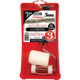 BENNETT PS-75TR-5 Roller Set, Smooth Surface, Fabric/Plastic, 4-Piece