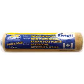BENNETT PL 607 Paint Roller Refill, 5 mm Thick Nap, 190 mm L, Fabric Cover