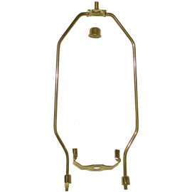 Atron 01248/LA103 Lamp Harp, 9 in L, Metal, Brass Fixture