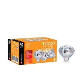 Xtricity 1-62053 Halogen Bulb, 50 W, GU5.3, Bi-Pin Lamp Base, MR16 Lamp, Soft White Light, 825 Lumens