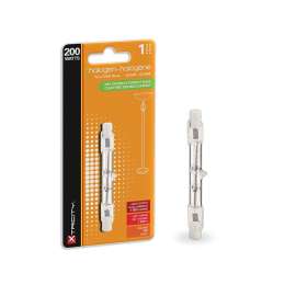 Xtricity 1-62030 Halogen Bulb, 200 W, RSC Double Contact Lamp Base, T3 Lamp, Soft White Light, 1950 Lumens