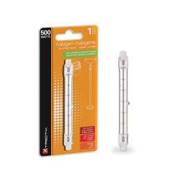 Xtricity 1-62036 Halogen Bulb, 500 W, RSC Double Contact Lamp Base, T3 J Lamp, Soft White Light, 8050 Lumens