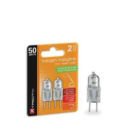 Xtricity 1-62041 Halogen Bulb, 50 W, GY6.35, Bi-Pin Lamp Base, T4 JC Lamp, Soft White Light, 825 Lumens