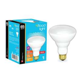 Xtricity 1-63087 Incandescent Bulb, 65 W, BR30 Lamp, Medium Lamp Base, 580 Lumens, 2700 K Color Temp
