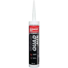 LePage Quad 1869908 Door and Siding Sealant, Blue, 24 to 72 hr Curing, 0 to 140 deg F, 280 mL Cartridge