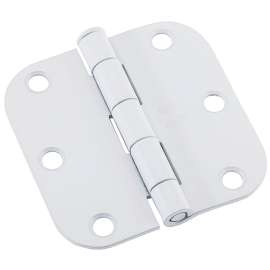 National Hardware N109-185 Door Hinge, 3-1/2 in H Frame Leaf, Steel, Removable Pin, Full-Mortise Mounting, 50 lb