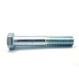 Reliable HC2Z384L Hex Bolt, 3/8-16 Thread, 4 in OAL, 2 Grade, Steel, Zinc, Coarse Thread