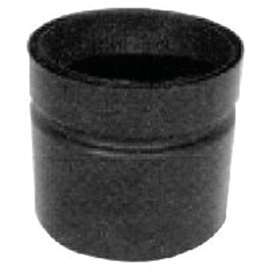 SELKIRK DSP7CA Chimney Adaptor, 7 in Dia, 7 in L, 7-1/2 in Connection, Stainless Steel, Black