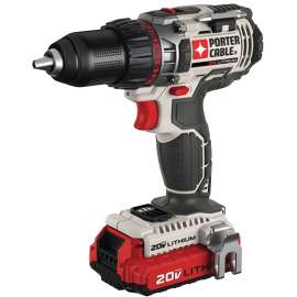 PORTER-CABLE PCC620LB Hammer Drill Kit, Battery Included, 20 V, 2 Ah, 1/2 in Chuck, Keyless Chuck