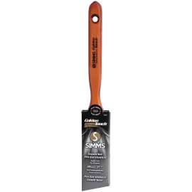 Golden Touch Superior Performance 1974-38 Angular Sash Brush, 1-1/2 in W, 2-1/8 in L Bristle, Nylon/Polyester Bristle