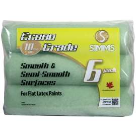 SIMMS Econo 4562 Roller Cover, 3/8 in Thick Nap, 9-1/2 in L, Polyester Fabric Cover