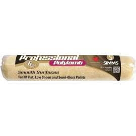 Polylamb Professional R-678 Roller Cover, 1/4 in Thick Nap, 9-1/2 in L, Nylon/Polyester Cover