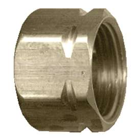 Fairview 6110P2 Standard Pipe Nut, 5/8 in, Compression, Brass, 150 psi Pressure