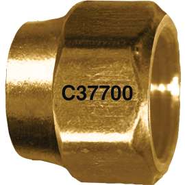 Fairview 40-6P Nut, Brass