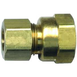 Fairview 66-6BP Pipe Connector, 3/8 x 1/4 in, Tube x Female, Brass, 200 psi Pressure