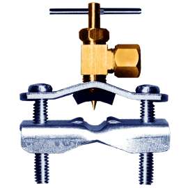 Fairview 3069-6B Needle Valve, 3/8 x 1/4 in Connection, Compression x Male, 150 psi Pressure, Brass Body