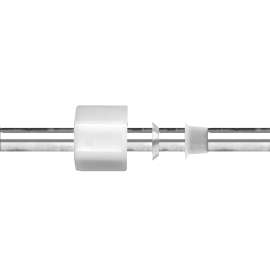 Fairview 2561-4P Standard Tube Nut, 1/4 in, Compression, Nylon/Stainless Steel