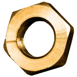 Fairview 111-BP-1/2 Lock Nut, 1/2 in Thread, Brass